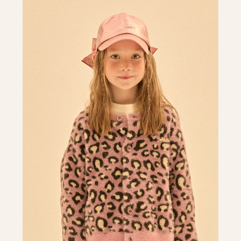 Jelly Mallow Jelly Mallow Cozy Leopard cardigan - Purple