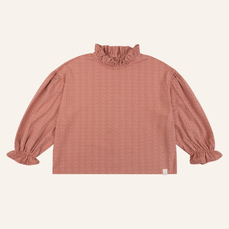 Navy Natural Navy Natural Tilda Blouse - Brick Leopard