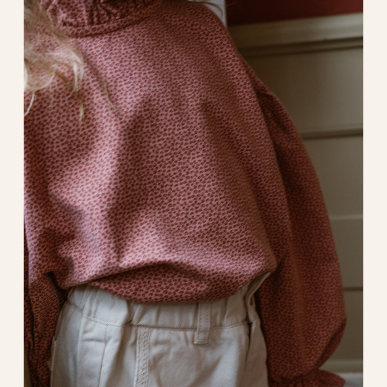 Navy Natural Navy Natural Tilda Blouse - Brick Leopard