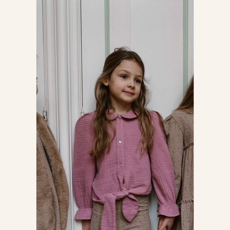 Navy Natural Navy Natural Faye Blouse - Lilas Mousseline