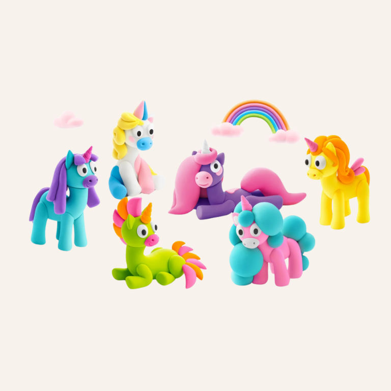 Hey clay Hey Clay  Rainbow unicorns - Lighty 6 cans