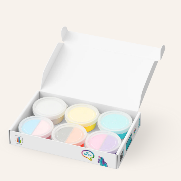 Hey clay Hey Clay  Rainbow unicorns - Lighty 6 cans