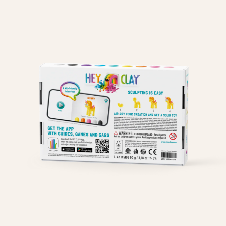 Hey clay Hey Clay  Rainbow unicorns - Lighty 6 cans