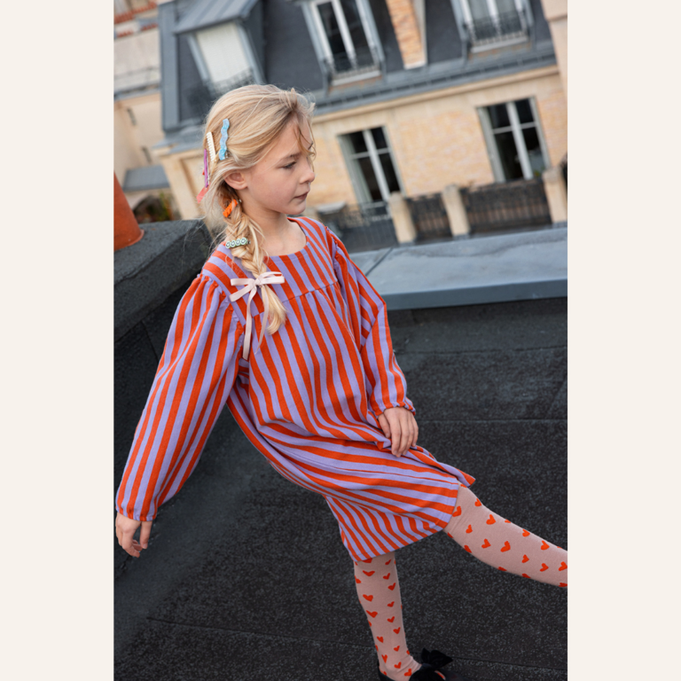 Sproet & Sprout Sproet & Sprout Poppy Dress Stripe - Lavender