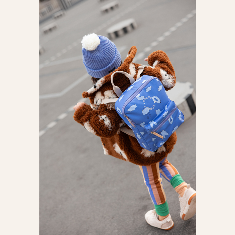 Sproet & Sprout Sproet & Sprout Teddy Shirt Jacket Dog Print - Mocca