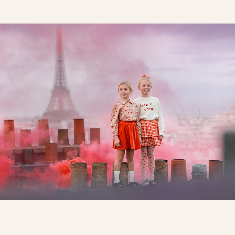 Sproet & Sprout Sproet & Sprout Muslin Skirt Block Check - Grenadine