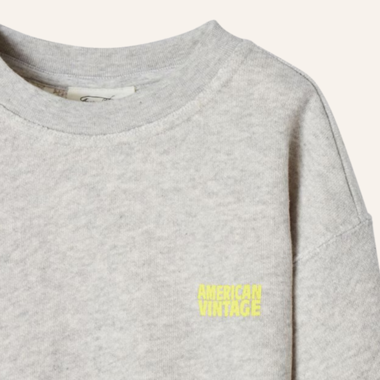 American Vintage AMV kid sweatshirt kodytown - Polar melange