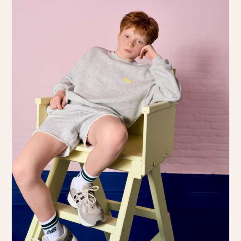 American Vintage AMV kid sweatshirt kodytown - Polar melange