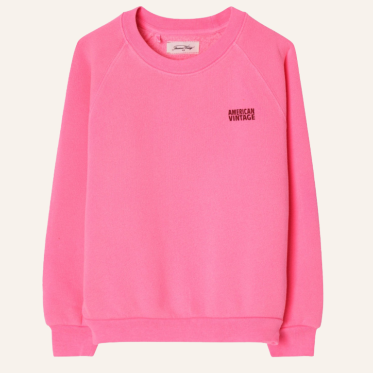American Vintage American Vintage kid sweatshirt Izubird - Rose fluo