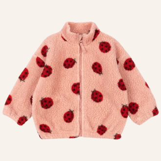 Konges Sløjd Konges Sløjd Jody teddy jacket - Ladybug pink Konges Sløjd Konges Sløjd Jody teddy jacket - Ladybug pink
