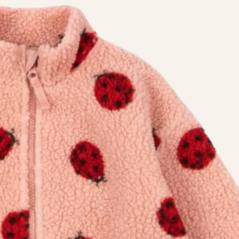 Konges Sløjd Konges Sløjd Jody teddy jacket - Ladybug pink