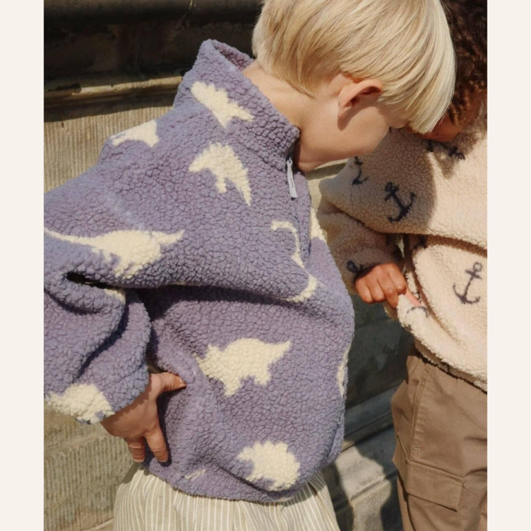 Konges Sløjd Konges Sløjd Jody teddy jacket - Dino mist