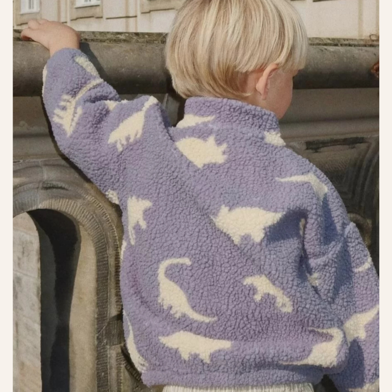 Konges Sløjd Konges Sløjd Jody teddy jacket - Dino mist