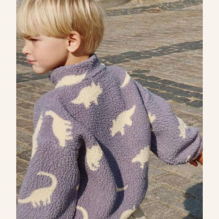 Konges Sløjd Konges Sløjd Jody teddy jacket - Dino mist