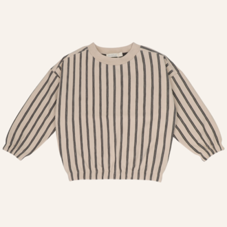 Phil&Phae Phil&Phae Sweater slub stripes - Graphite