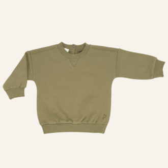 Phil&Phae Phil&Phae Chunky baby sweater  - Soft moss