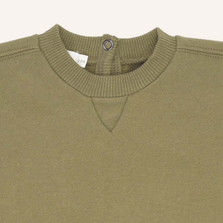 Phil&Phae Phil&Phae Chunky baby sweater  - Soft moss