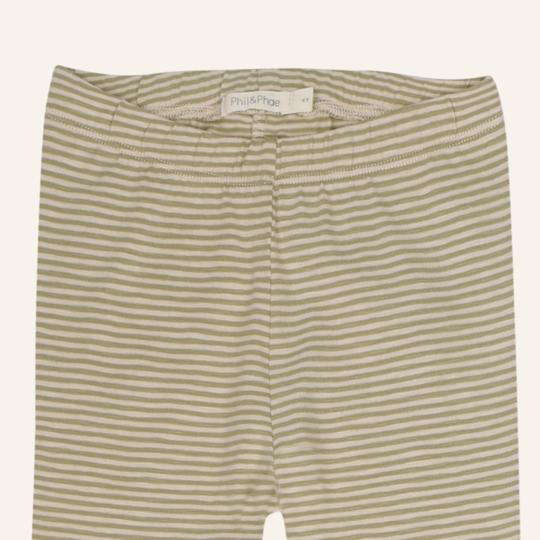 Phil&Phae Phil&Phae Leggings stripes - Sofft moss