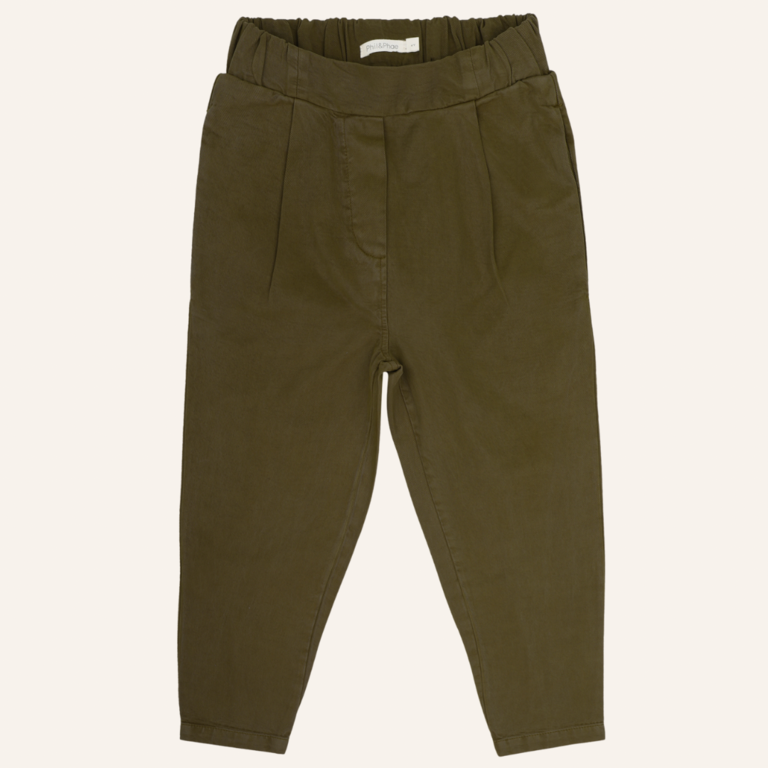 Phil&Phae Phil&Phae Twill loose pants - Dark moss