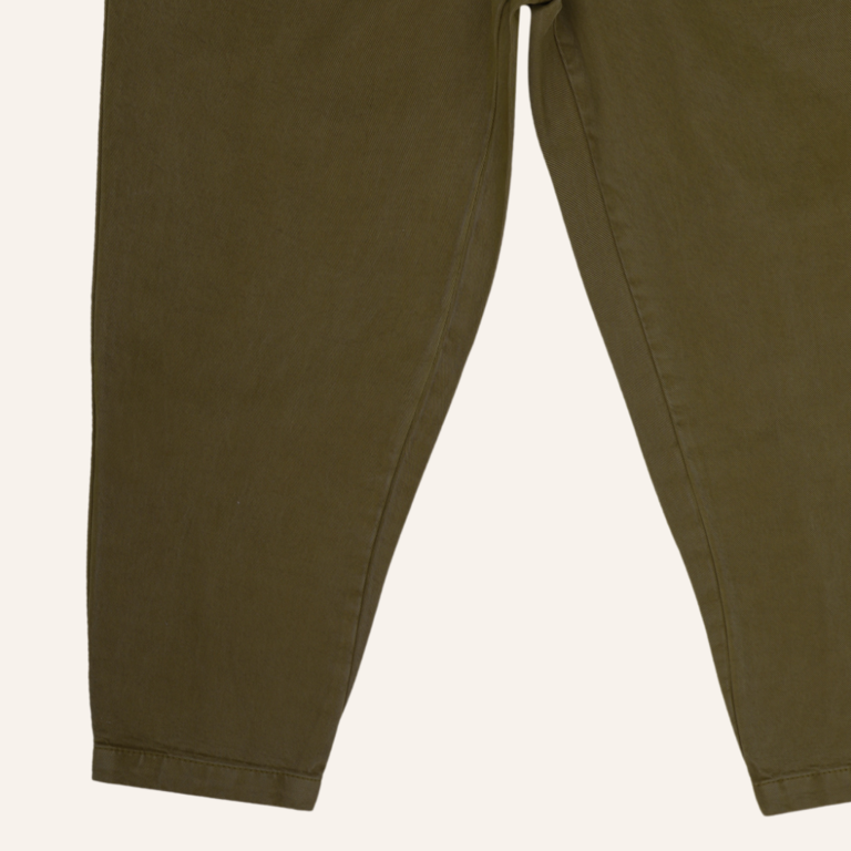 Phil&Phae Phil&Phae Twill loose pants - Dark moss
