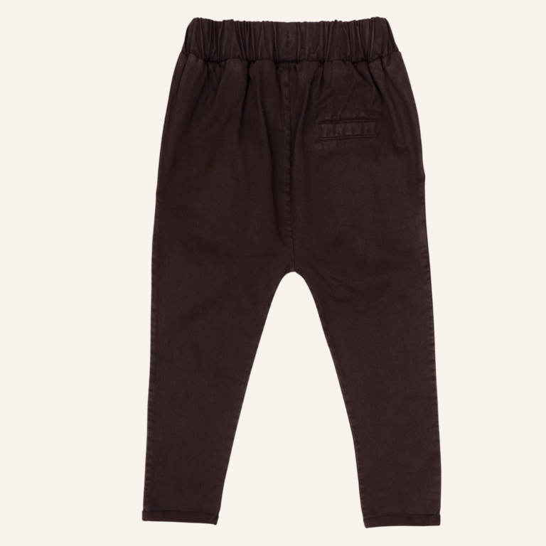Phil&Phae Phil&Phae Twill fold-over chino - Dark umber