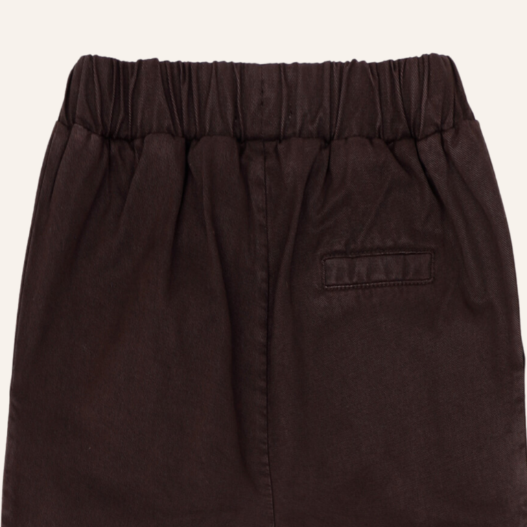 Phil&Phae Phil&Phae Twill fold-over chino - Dark umber