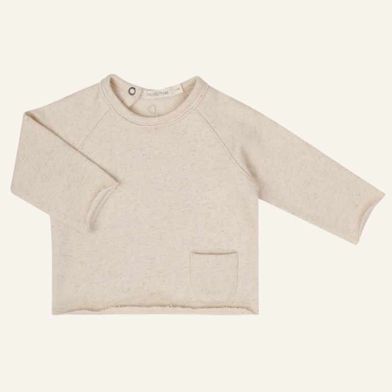 Phil&Phae Phil&Phae Baby sweater linen blend - Naturel