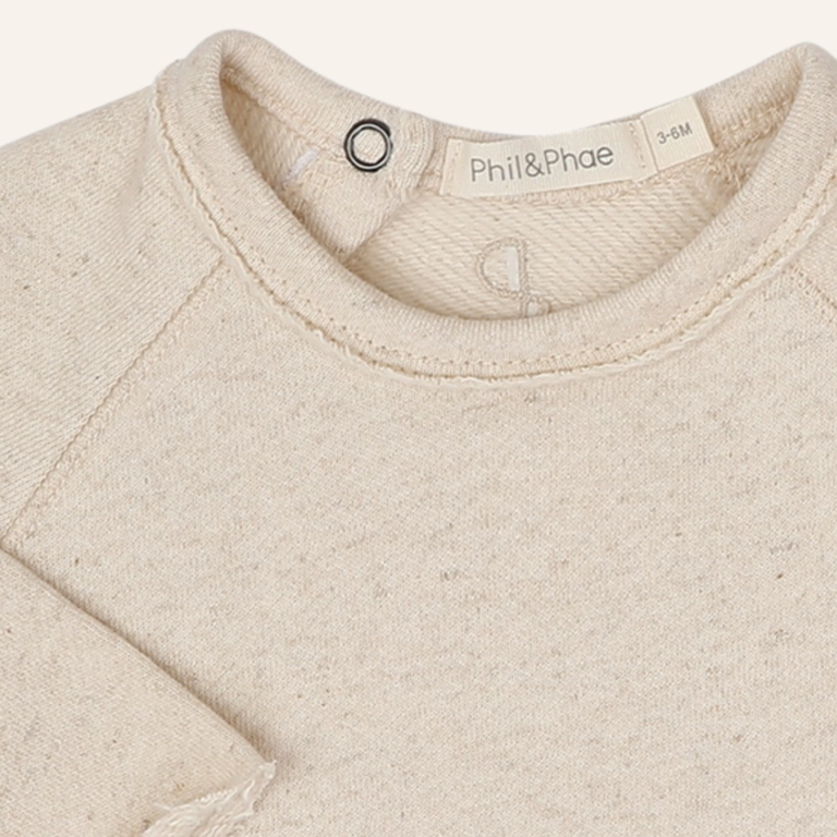 Phil&Phae Phil&Phae Baby sweater linen blend - Naturel