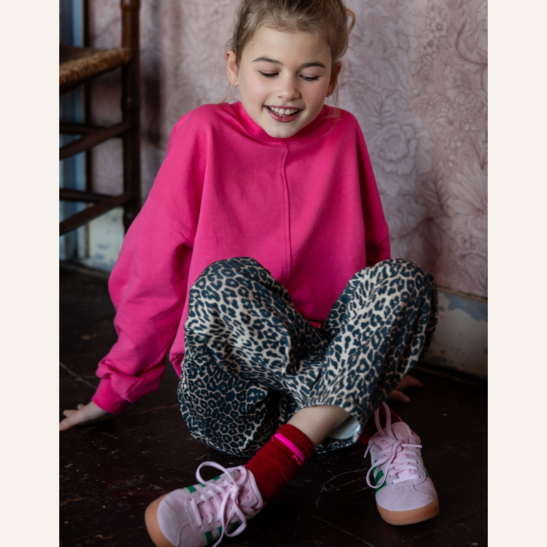 Petit Blush Petit Blush Ballon Fit Jeans - Leopard AOP