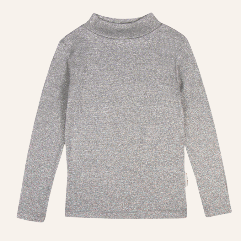 Petit Blush Petit blush Turtle neck - Silver lurex