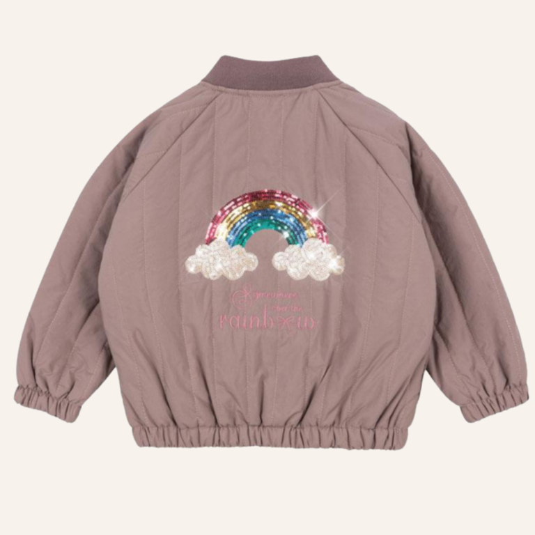 Konges Sløjd Konges Sløjd Juno sequin bomber jacket - Twilight mauve