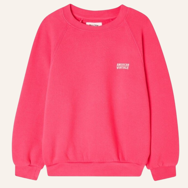 American Vintage American Vintage kid sweatshirt Izubird - Hortensia fluo