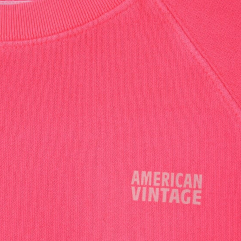 American Vintage American Vintage kid sweatshirt Izubird - Hortensia fluo