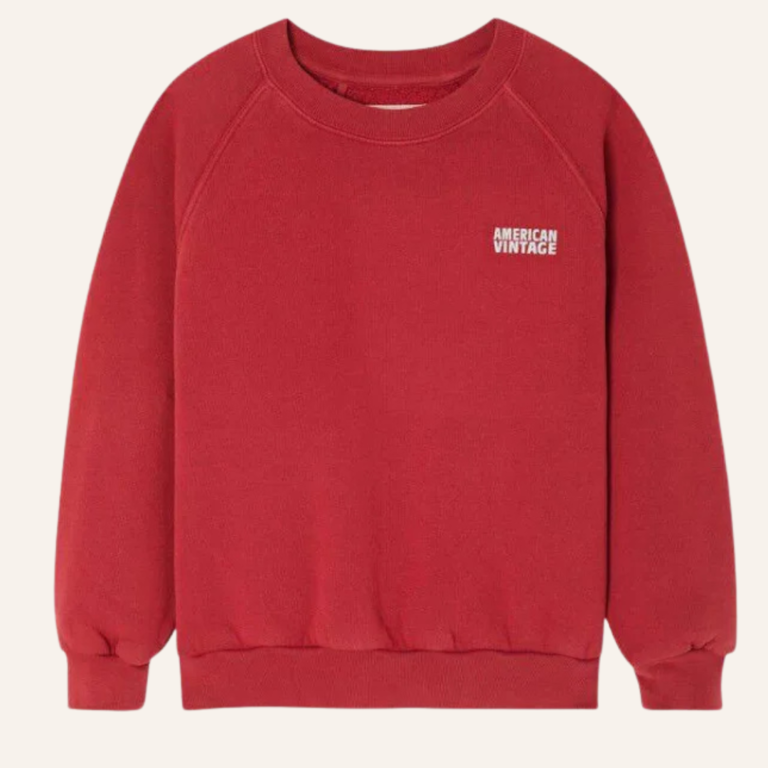 American Vintage American Vintage kid sweatshirt Izubird - Vintage cherry