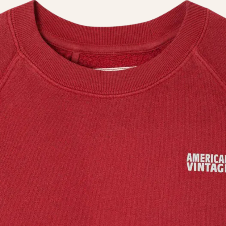 American Vintage American Vintage kid sweatshirt Izubird - Vintage cherry
