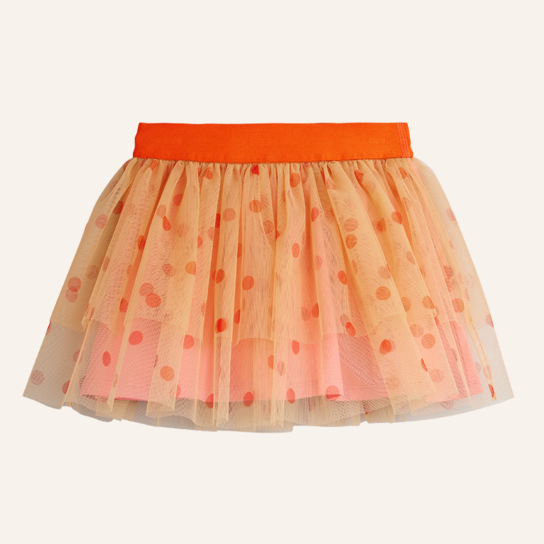 Mini Rodini Mini Rodini Dotted tulle skirt - pink