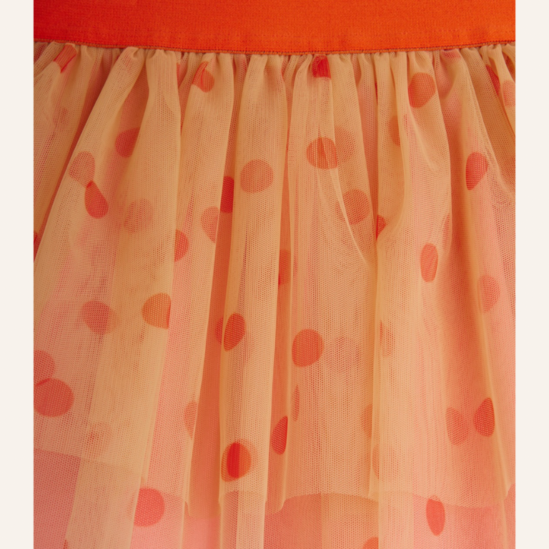 Mini Rodini Mini Rodini Dotted tulle skirt - pink