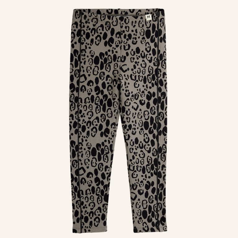 Mini Rodini Mini Rodini Leopard aop brush jersey legging