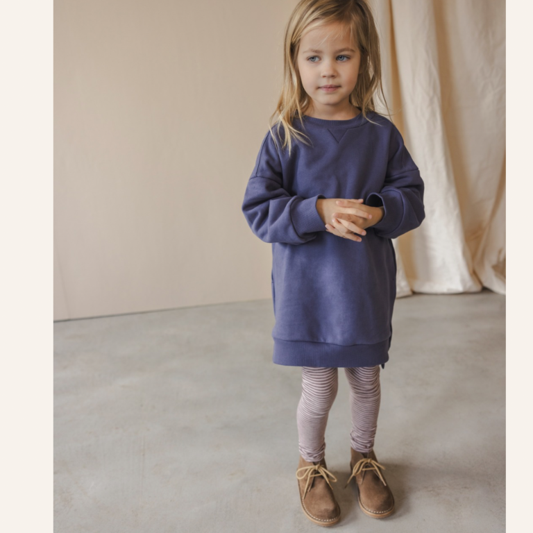 Phil&Phae Phil&Phae Chunky sweater dress - Dusk blue