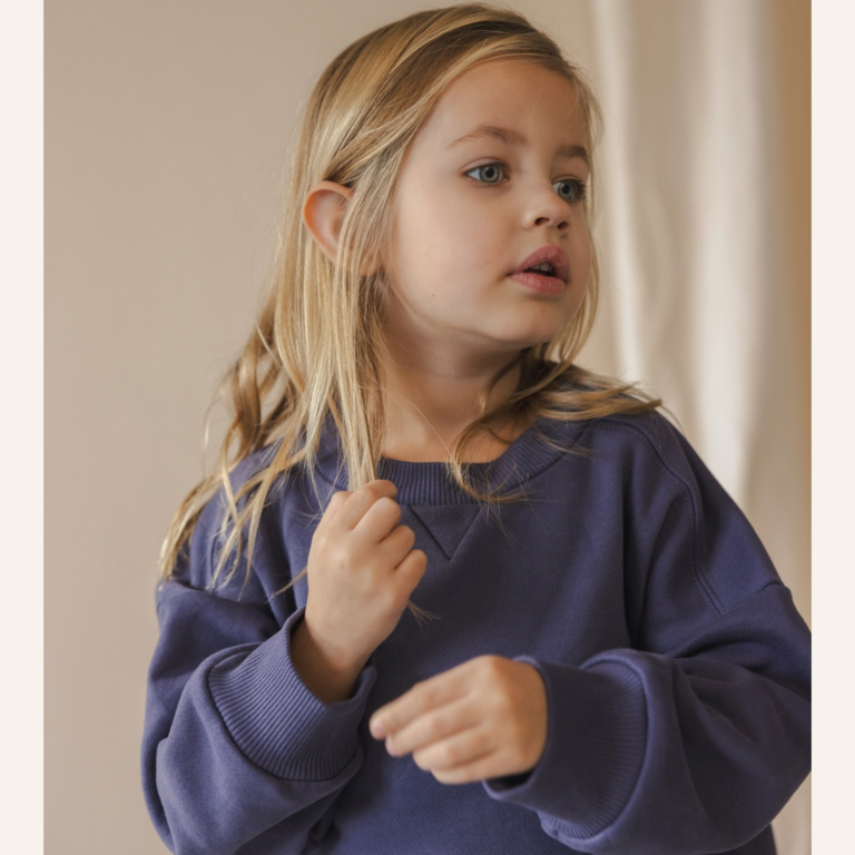 Phil&Phae Phil&Phae Chunky sweater dress - Dusk blue
