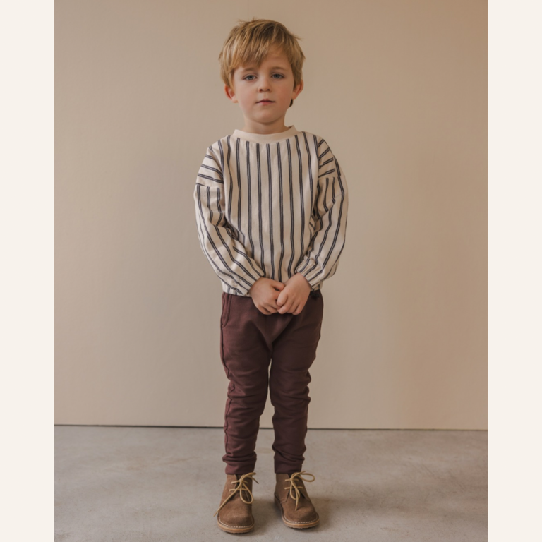 Phil&Phae Phil&Phae Twill fold-over chino - Dark umber