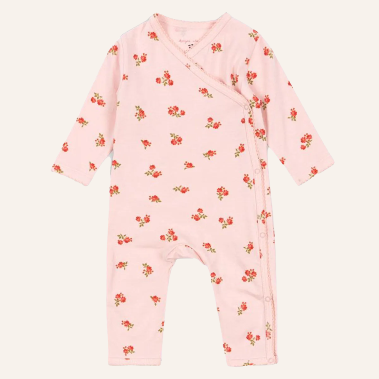 Konges Sløjd Basic newborn onesie gots - Rosa pink