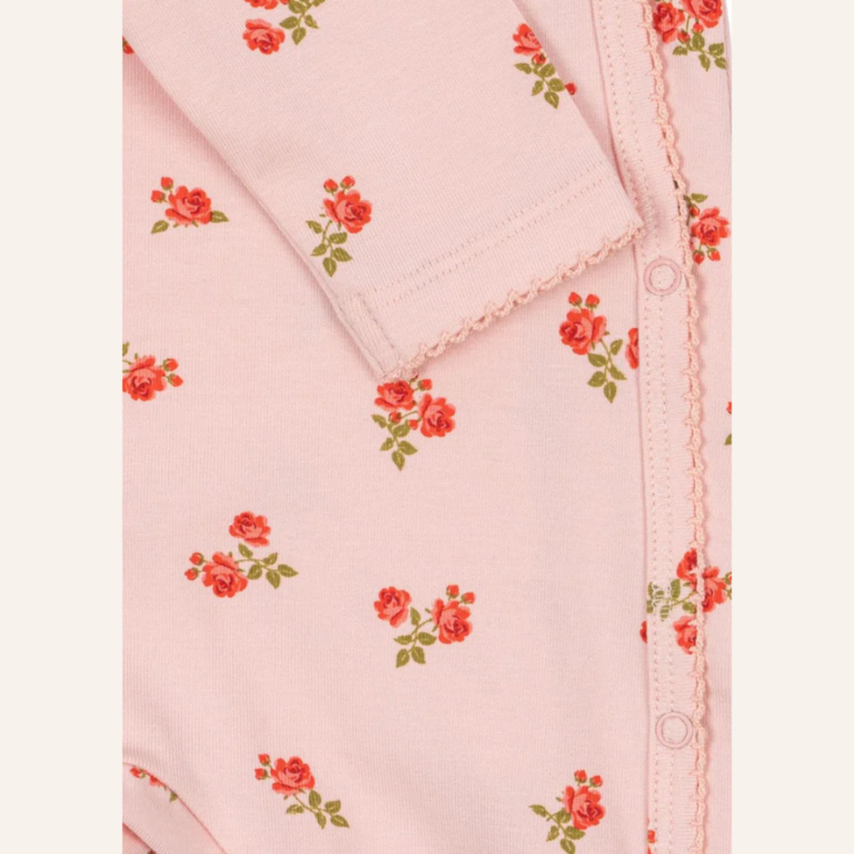 Konges Sløjd Basic newborn onesie gots - Rosa pink