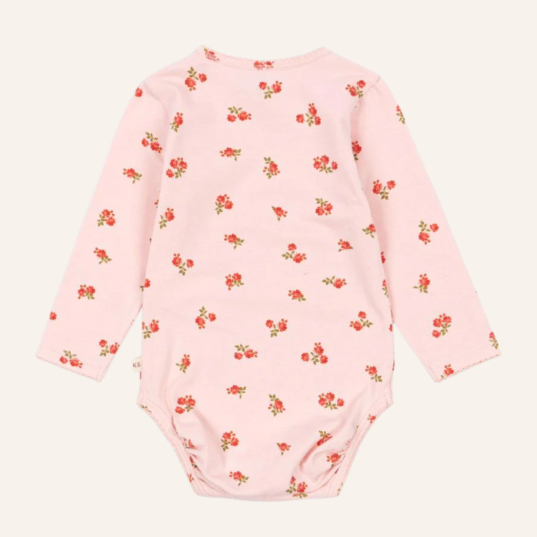 Konges Sløjd Basic LS newborn body gots - Rosa pink