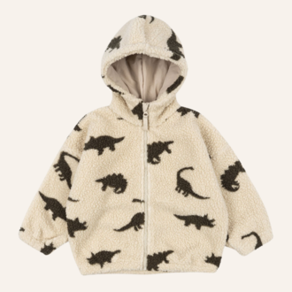 Konges Sløjd Konges Sløjd Jody teddy hoodie - Dino silhouette