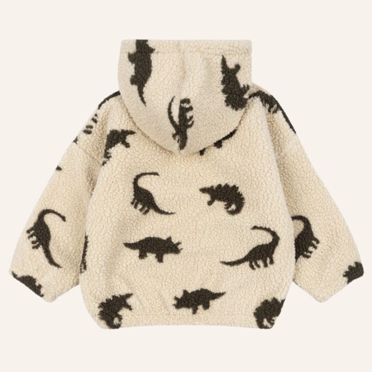 Konges Sløjd Konges Sløjd Jody teddy hoodie - Dino silhouette