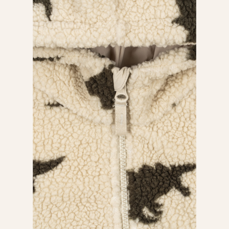 Konges Sløjd Konges Sløjd Jody teddy hoodie - Dino silhouette