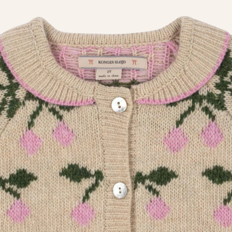 Konges Sløjd Konges Sløjd Belou Knit Cardigan - Cherry