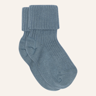 MP Denmark MP Denmark Cotton rib baby socks - Provincial blue