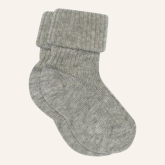 MP Denmark MP Denmark Cotton rib baby socks - Grey melange